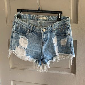 Super cute and loved distressed Low waist Denim sh